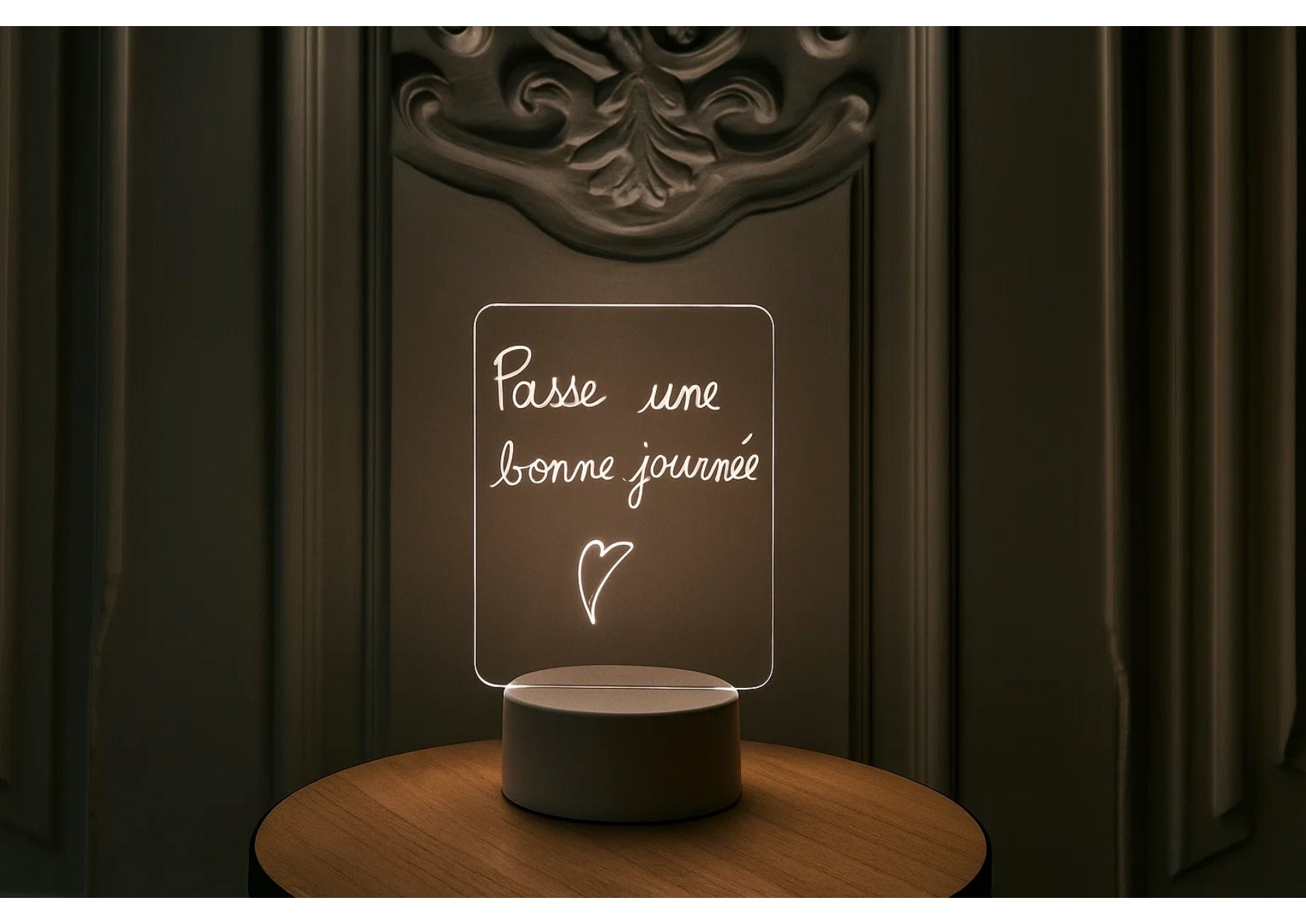 Tableau LED Lumineux Effaçable – Message, Menu ou Déco lumineuse