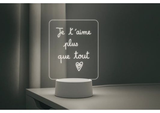 Tableau LED Lumineux Effaçable – Message, Menu ou Déco lumineuse